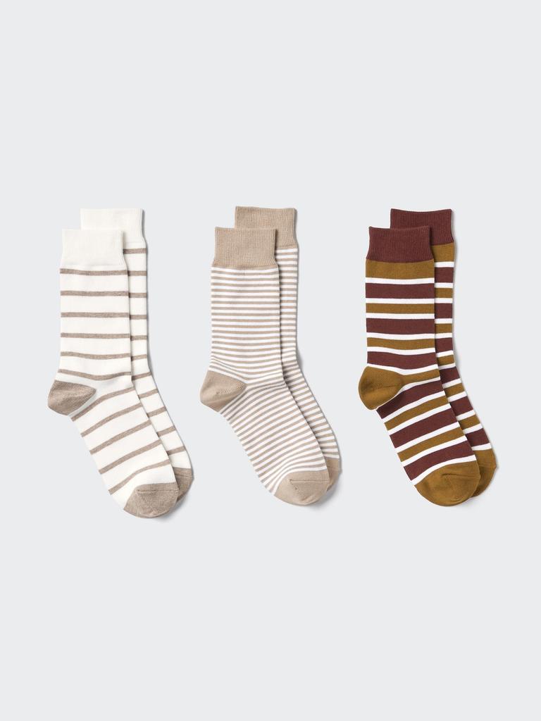 Uniqlo Japan Socks 3 Pair Stripe