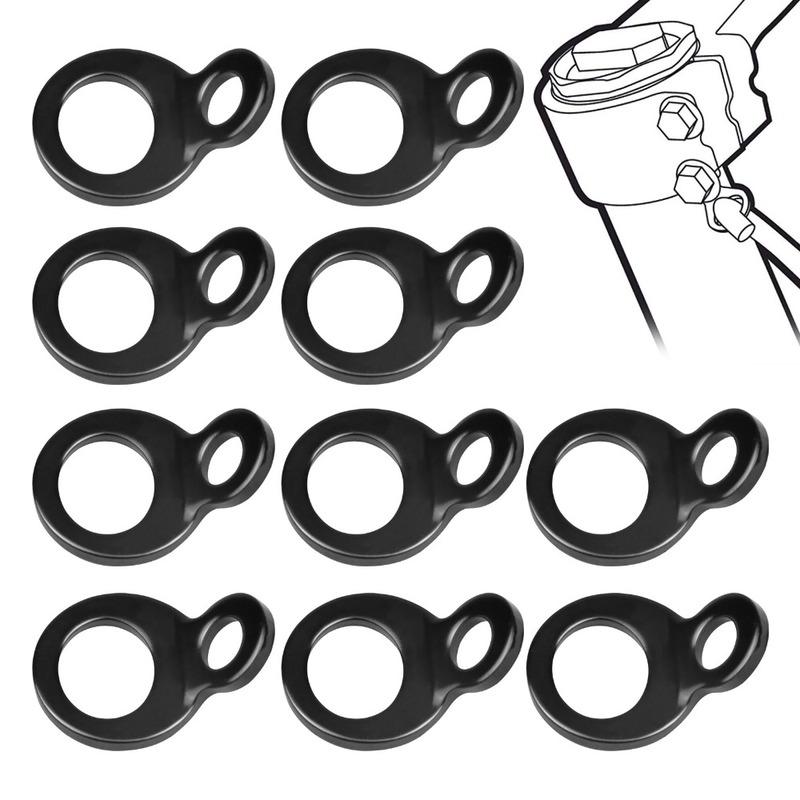 10PCS D-Ring Tie Down Anchors - Multi-Purpose Tightening Hooks for Truck Bed Vehicle Bicycle Motorcycle Trailer
