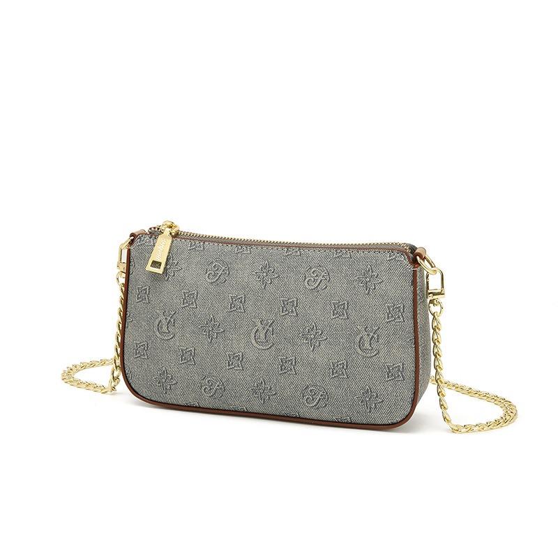 New Popular Niche Versatile Light Luxury Small Chain Oblique Span Bag Shoulder Bag Small Square Bag Commuter