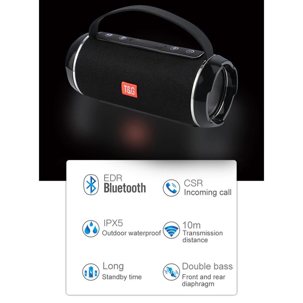 Portable Outdoor Wireless Bluetooth Speaker Soundbar Radio FM Reiver Music Sound Box Bar Subwoofer Waterproof Aux PC Altavos
