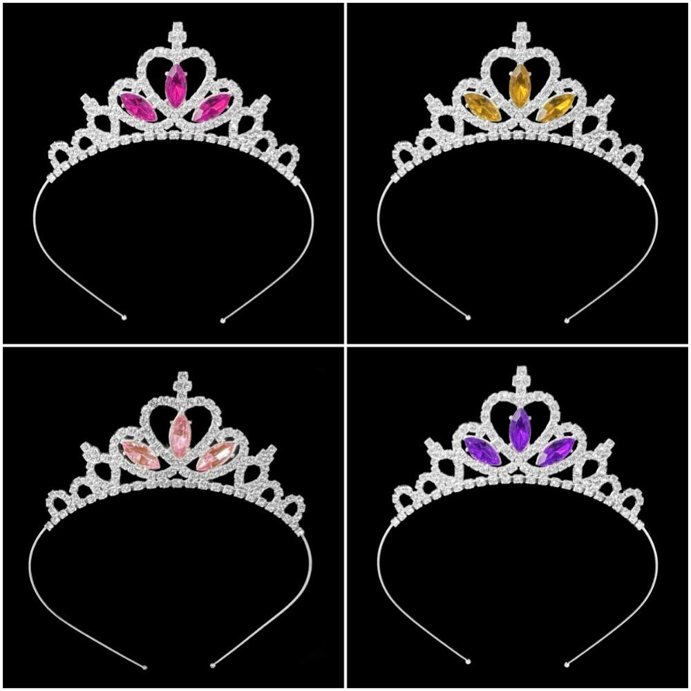 Birthday Accessories Princess Crown Headband Hair Jewelry Crystal Crown Fashion Princess Headband
