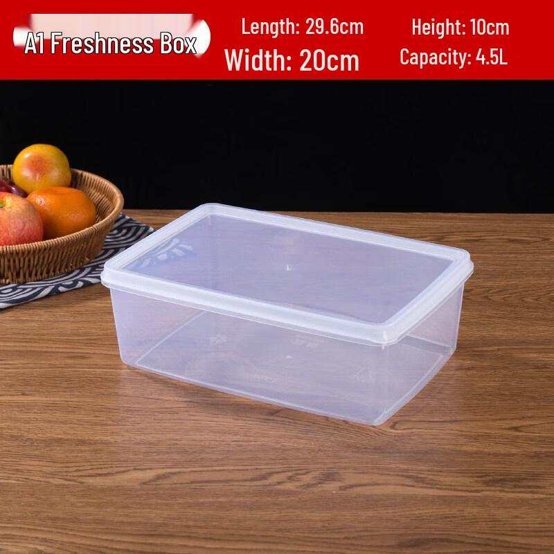 ZISIZ Plastic Rectangular Food Storage Container
