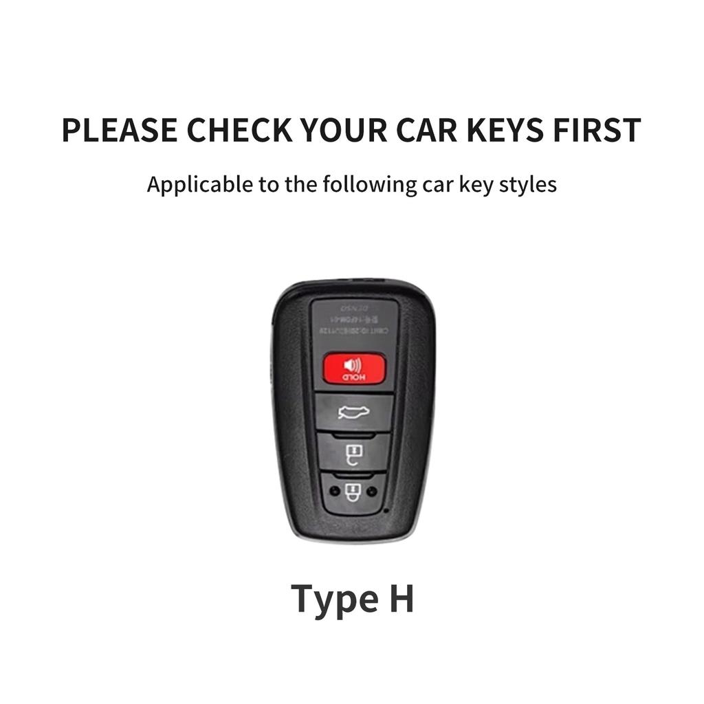 Car Leather Key Case Cover Holder For Toyota CHR Camry RAV4 C-HR Corolla Highlander Prius Land Cruiser Prado Keychain Accessorie