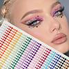 900pcs Colorful Rhinestones DIY, Rainbow Eye Stickers For Art Music Festival Stage Performance, Face Jewelry Makeup Accessories With Multiple Styles