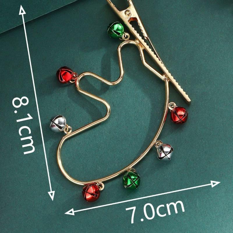 Hot-selling alloy bell women's girl hairpin cartoon bell antler shape word clip