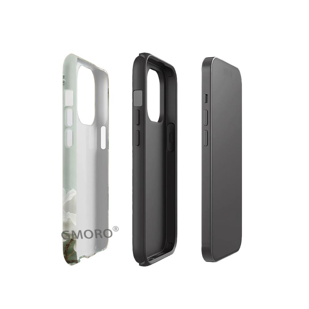 Amazon's hot-selling new sapphire lotus is suitable for Apple 17promax double-layer film 15/16 anti-drop mobile phone case.