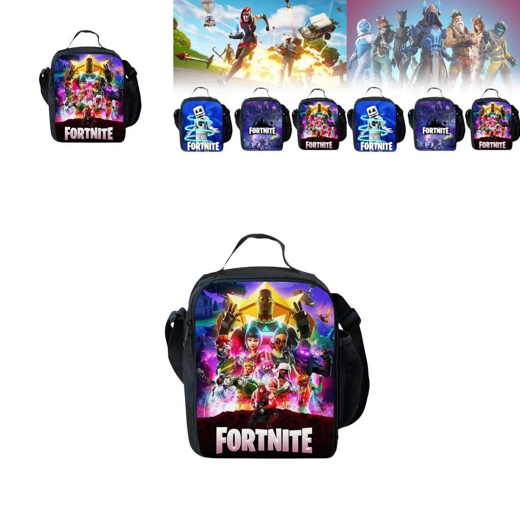 Fortnite Stylish 3d Digital Printed Lunch Bag For Men Ideal For Casual Travel