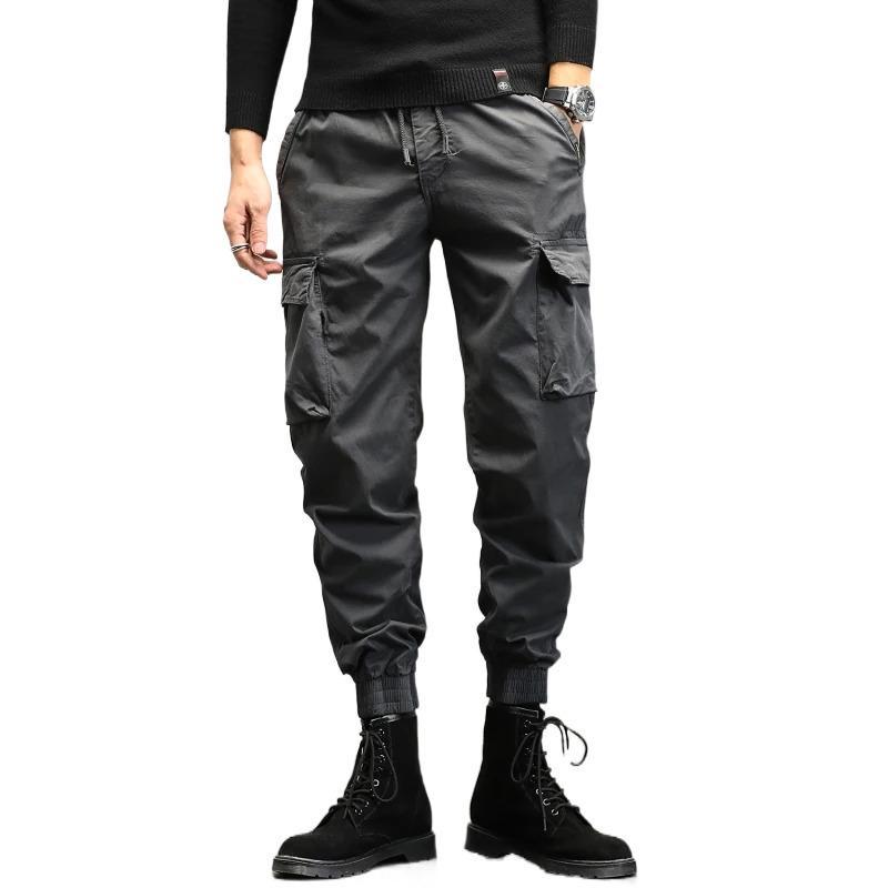 Men's Multi-Pocket Military Green Casual Overalls - Year-Round Style 2023