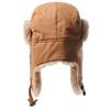 Retro Leder Pilotenmütze Herbst und Winter Herren und Damen Warme Lei Feng Mütze Fleece Ohrenschützer Radfahren Motorrad Mütze