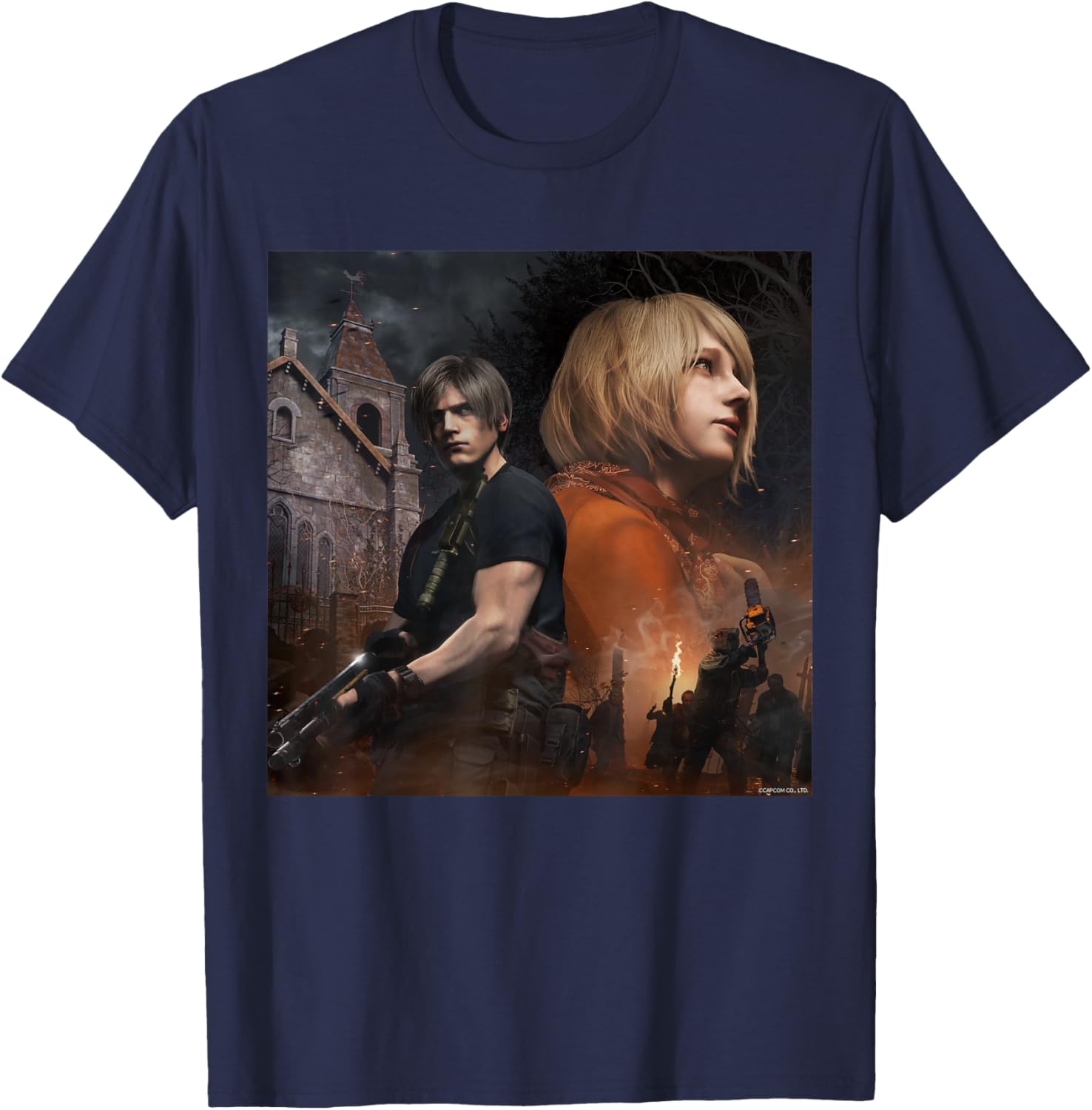 

Resident Evil Leon Ashley TShirt Mens and Womens Summer Cotton Clothing Fashion Gaming Enthusiast Short Sleeve Tshirt M