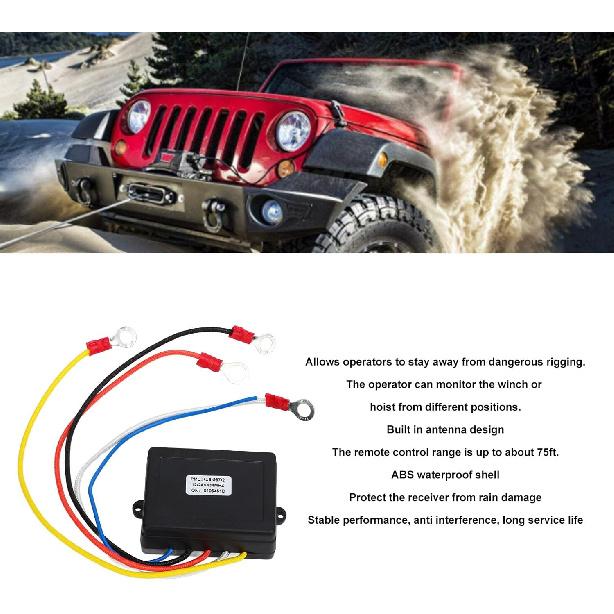 12V 24V Winch Remote Control Receiver Kit Universal for Truck ATV SUV