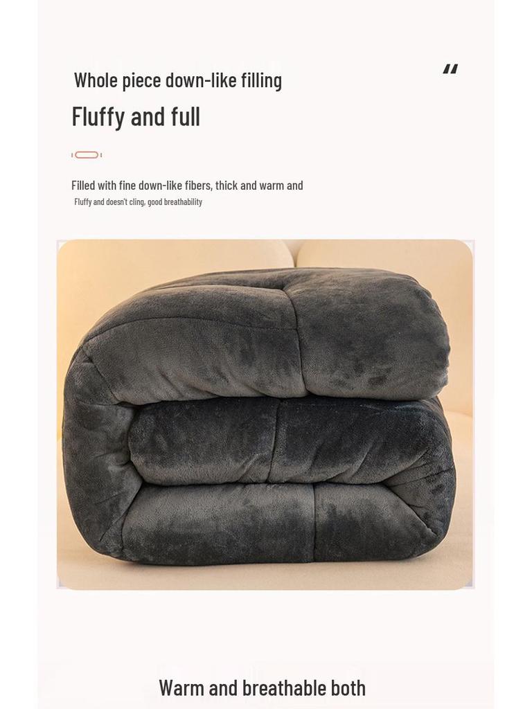 Thickened Winter Coral Fleece Blanket with Snowflake Design for Dormitory Mattresses