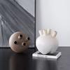 Abstrakte Herz Design Keramik Vase Hause Wohnzimmer Dekoration Handwerk Desktop Ornament Blume Vase