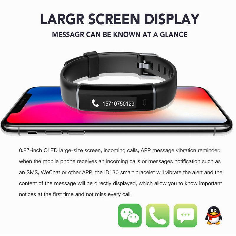 Buy Smart Bracelet OLED Screen IP67 Waterproof Pedometer Fitness Tracker Smar Wristband for IOS