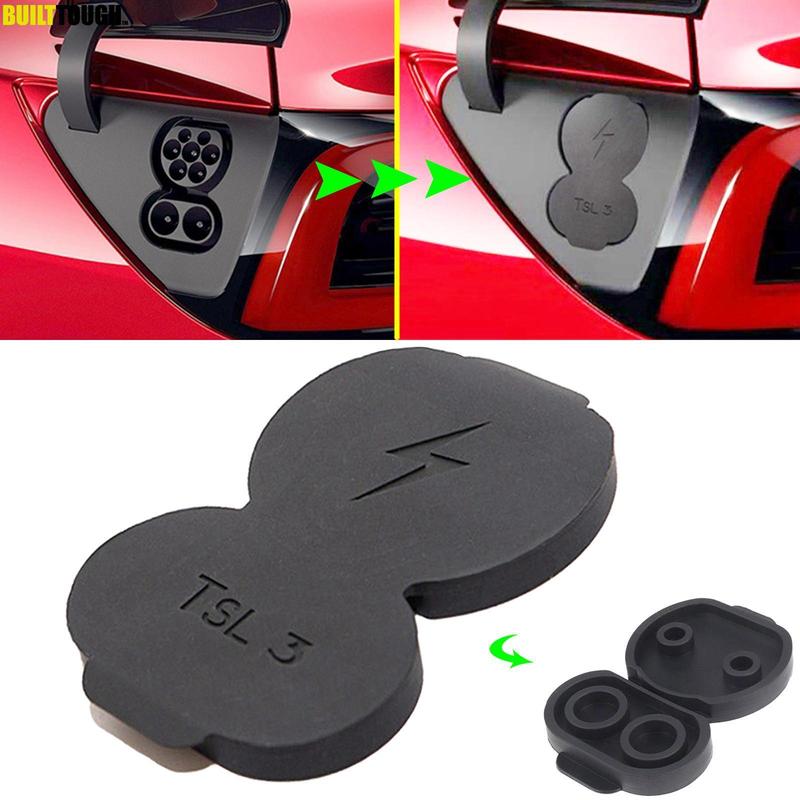 Silicone Charging Port Waterproof Dustproof Protective Cover Cap for Tesla Model 3 Accessories 2017 - 2020 Model Y EU CCS Ver