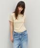Leuba All-Day Cotton Rib T-Shirt - Cream Butter