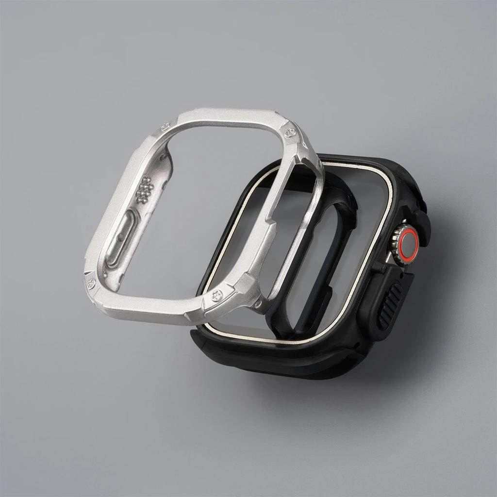 Strap+Case for Apple Watch 49mm 44 45 46MM TPU+PC Protector Bumper Silicone Band for Iwatch Series 10 9 8 7 6 5 4 Se Ultra 1 2