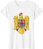 RoUnisexian Clothes RoUnisexia Coat of Arms with Eagle Unisex TShirt Short Sleeve Casual Cotton Boys TShirts