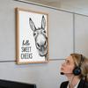 Animal Bathroom Wall Art Funny Toilet Decoration Humorous Toilet Wall Poster for Homeowners Renters College Students Apartments