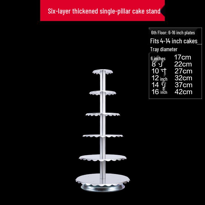 PYTHONIC 6-Tier Aluminum Alloy Cake Stand