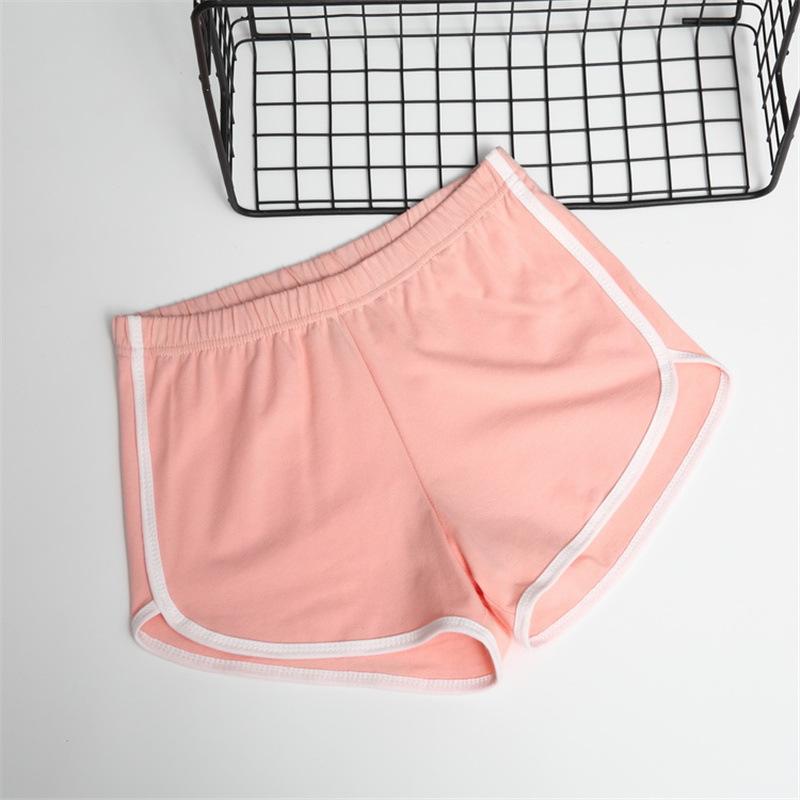 

Sports Yoga Shorts Women s Hot Pants Skinny Outer Pajama Pants Beach Pants Tide Wholesale High Waist S розовый
