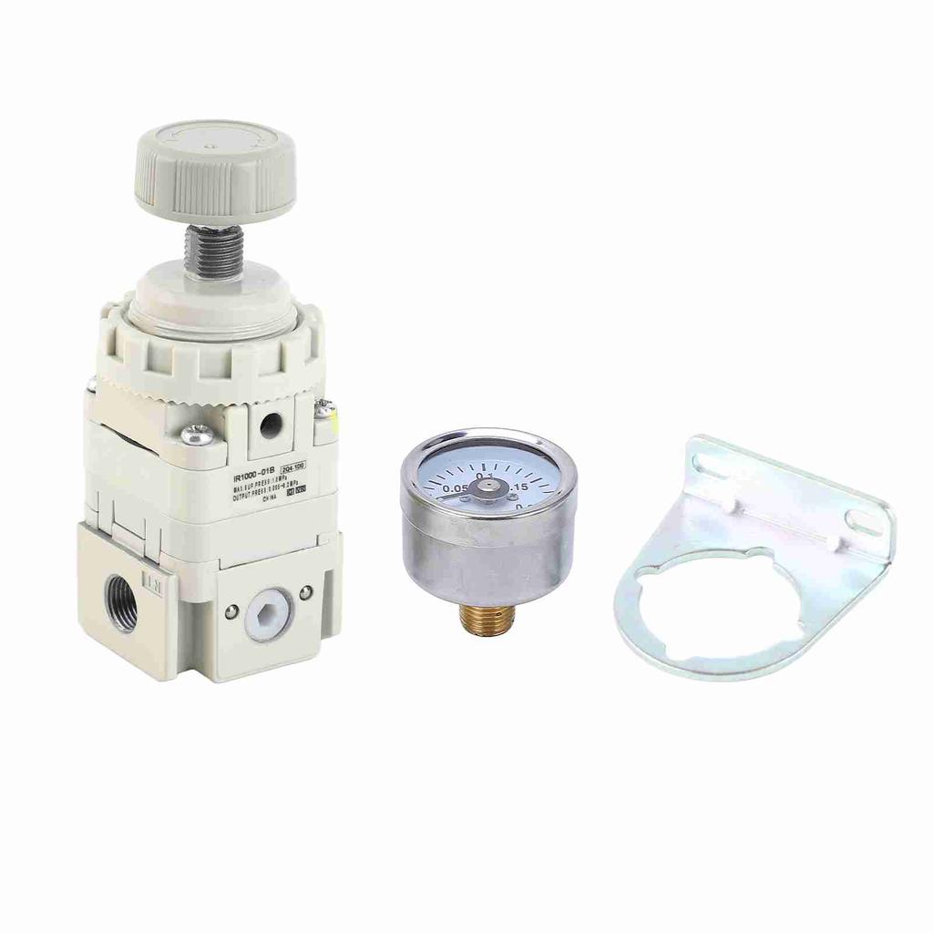 Compressed Air Regulator Pneumatic with Gauge Accurate Pressure Reducing Valve