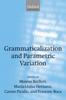 Buch Grammaticalization and Parametric Variation