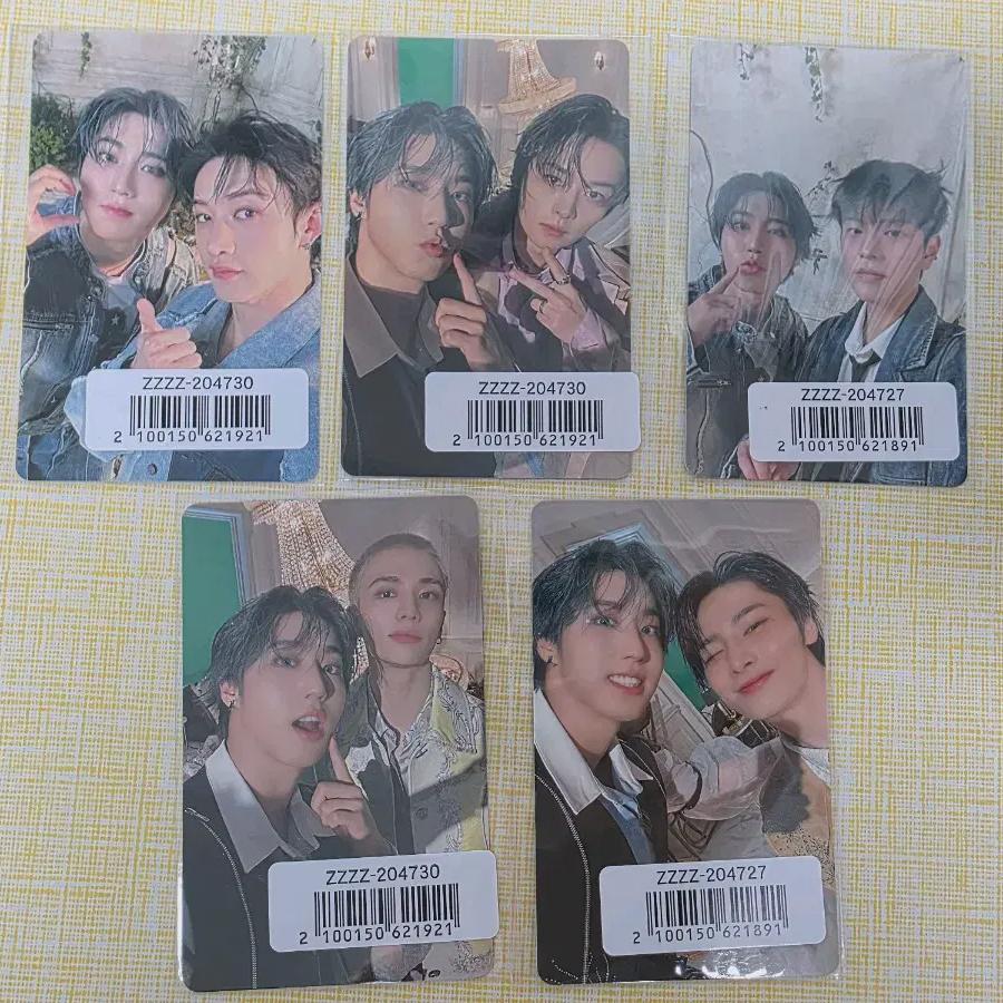 

Straykids Хан Джи Сон Полые Карты Преимущества Предзаказа Набором из 5