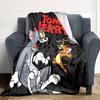 1pc Tom Jerry Flannel Throw Blanket Lightweight Soft Warm All Season Blanket for Sofa, Bed, Travel,L1028138