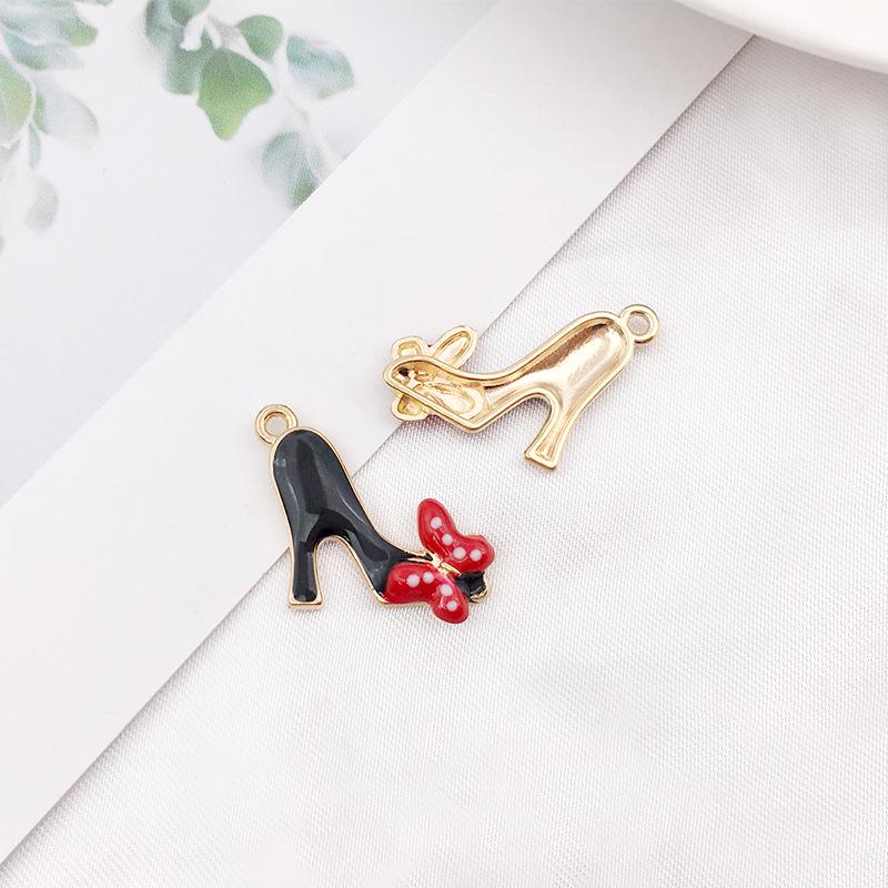 DIY Jewelry Drip Oil Alloy Lipstick Perfume Pendant Earring Stud