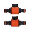 1Pc 16Mm Equal Garden Hose Shut Off Valve Fitting Plastic Tubing Tap Adapter Quick Joint For Watering Irrigation Car Wash