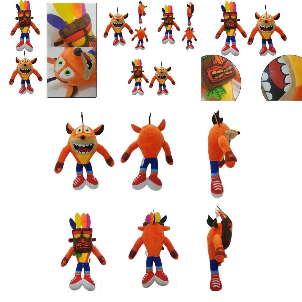 Adorable Crash Bandicoot Plush Toy Featuring Soft Plush Material Perfect For Collectors