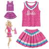 Barbie The Movie La La Land Halloween Cheerleader Costume For Children Sizes)