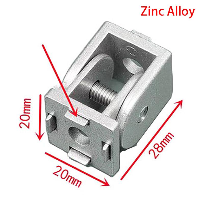 1 stk 2020/3030/4040 Sinklegering/Aluminiumsprofil Levende Hengselbeslag Rettvinklet Fleksibel Svingleddkobling