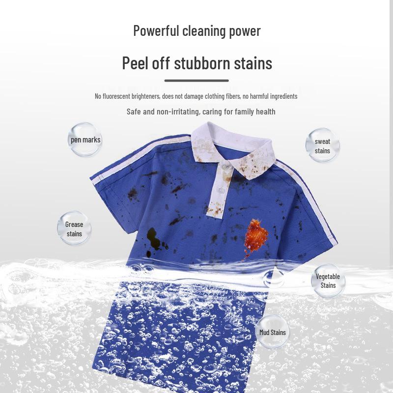 School Uniform Stain Removal Detergent: Fresh, Bright White for White Clothing