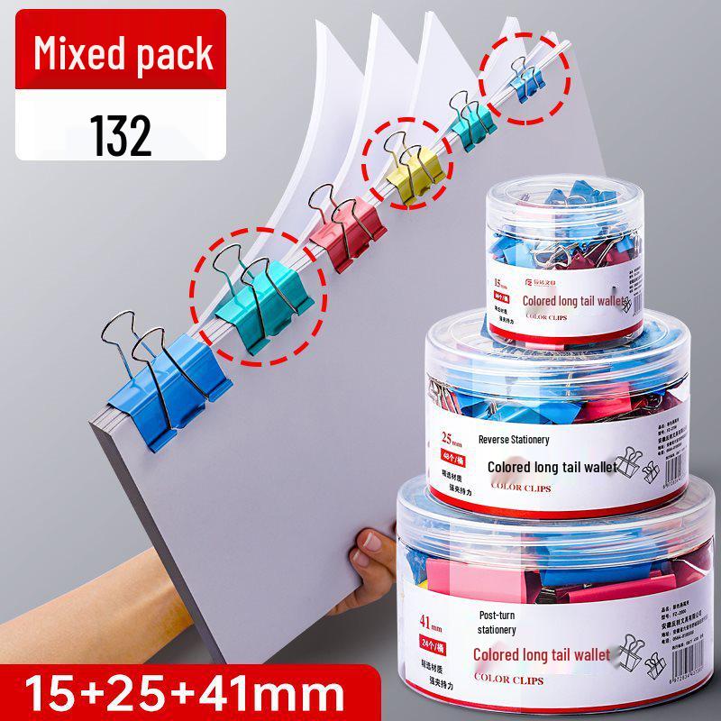 Multifunctional Dovetail File Organizer Clips - Colorful, Large, Medium, Small (15-Pack)