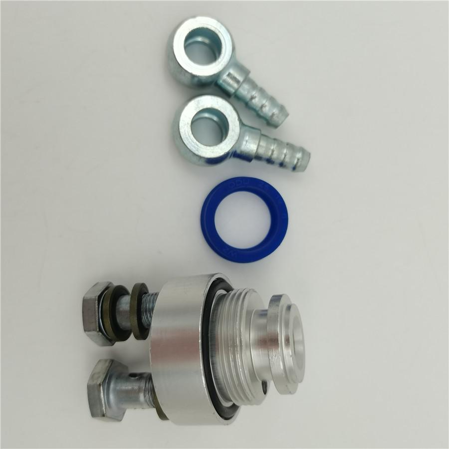 Motorcycle Oil Cooler System Adapter For GY6 100cc 125cc 150cc Scooter Engine