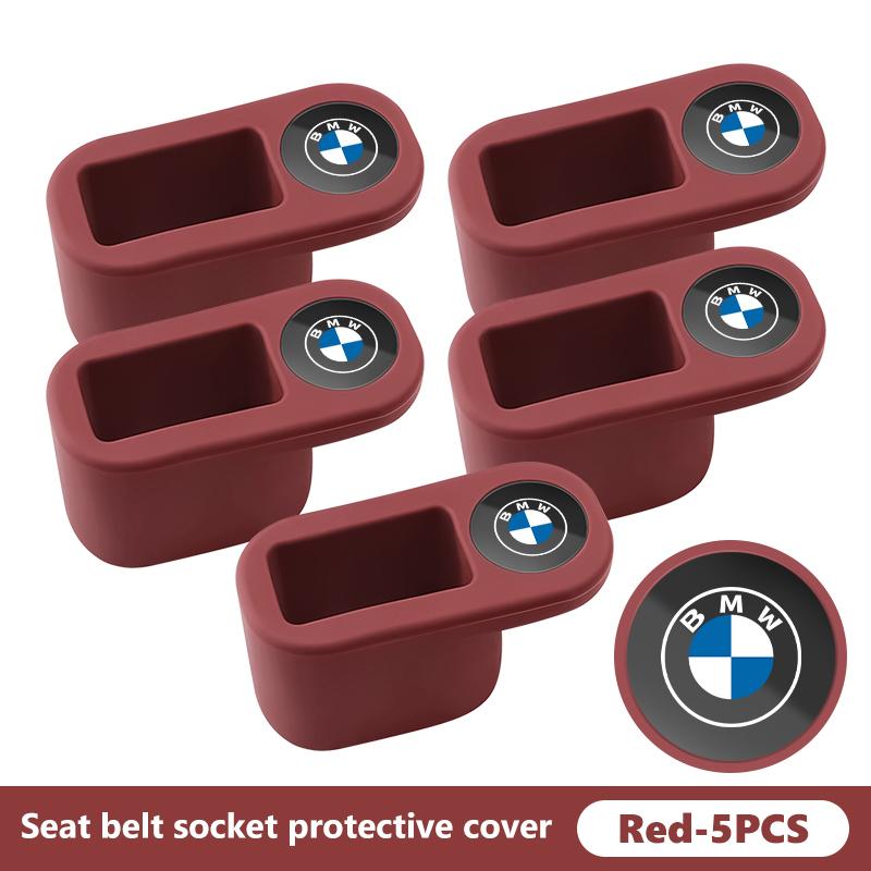 Universal Car Seat Belt Base Anti Scratch Cover Auto Accessories For BMW Performance M E87 E30 E46 E28 F35 G20 E93 F20 X3 X