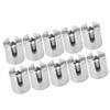 10Pcs Cross Cable Clamp Stainless Steel Wire Railing Clamp Fastener for Indoor Outdoor M12 5mm / 0.2in