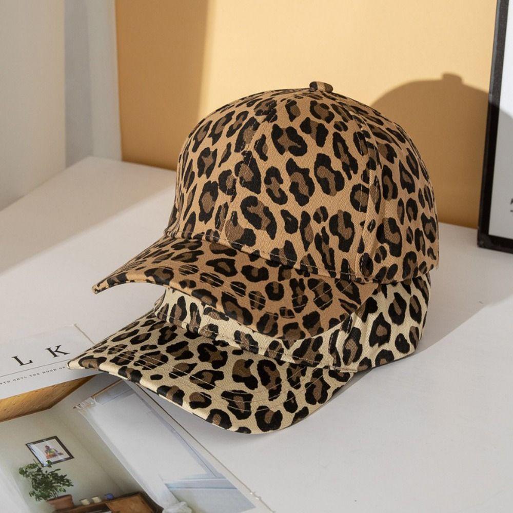 Adjustable Baseball Hats Visors Sunscreen Hats Leopard Print Baseball Caps  Men Women