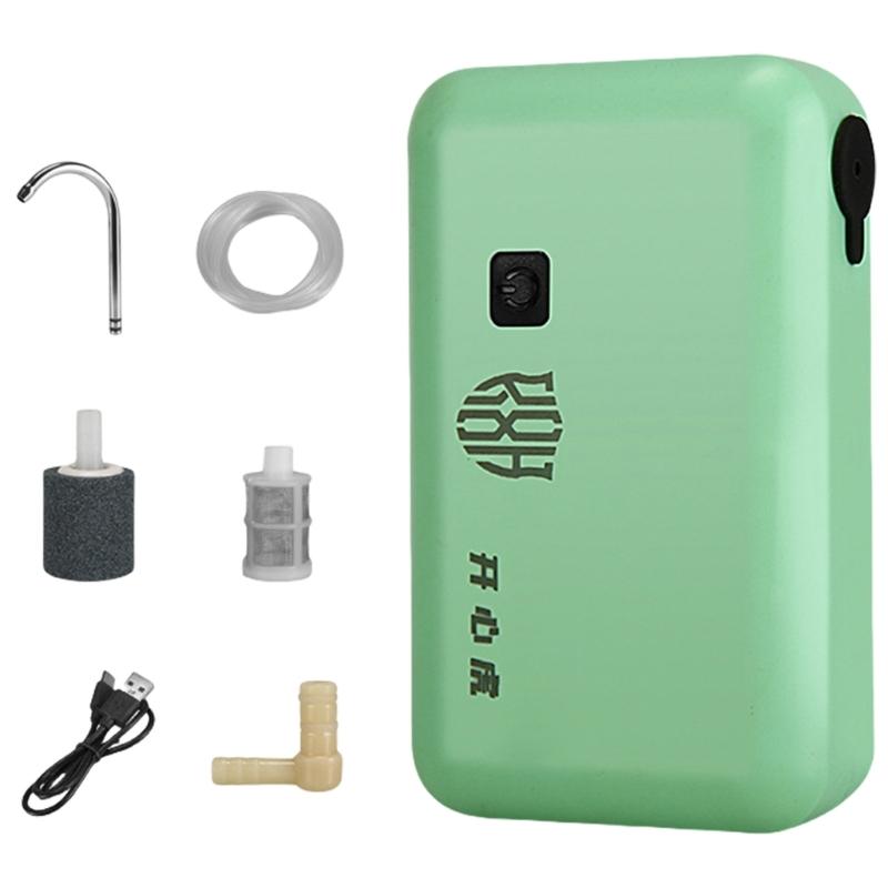 

Oxygen Pump with Water Tap LED Light Electric Aquarium Air Pumps for Fish Transportation Portable Live Baits Aerator Pump 1