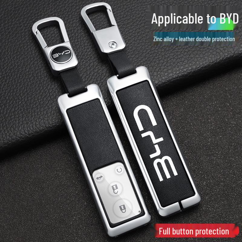Compatible BYD G5 Car Key Case Cover (2016-2018 Models), High-End Suri Metal Shell.