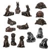 3Pcs Plant Pot Support Decorative Garden Animal Theme Plants Flower Pot Feet Synthetic Resin Pot Elevators