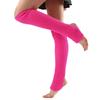 New Japanese Lolita Y2k Solid Color Leg Warmers Women Hollowed Out Foot Heel Warm Knitted Knee High Socks Legging Gaiters Cover