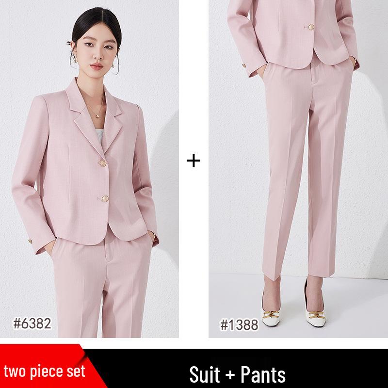 Petite Women's White Short Suit Set: High-End Casual Blazer Jacket for Spring/Autumn 2025