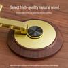 Tycoon Gold Rotating Metal Phone & Tablet Stand with Wooden Base
