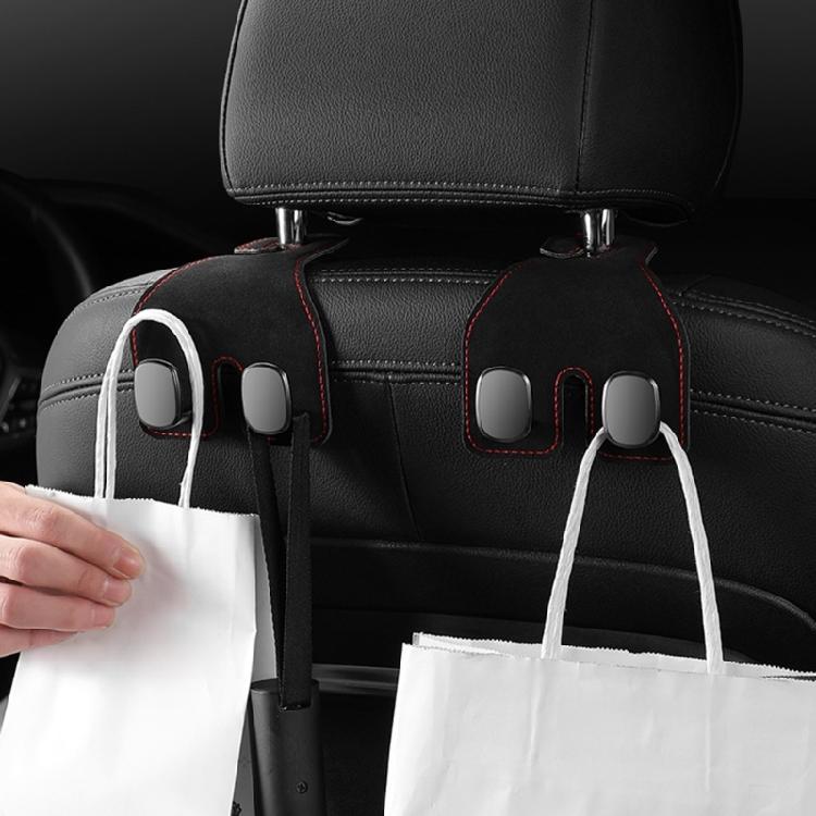 Car Back Seats Hook Rear Seats Hook Automotive Headrest Hooks Heavy Duty Double Hook Car Interior Organizer Accessories