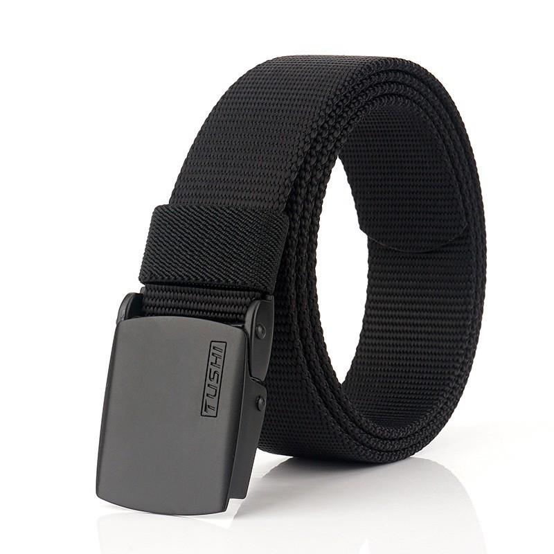 

TUSHI3.5CM Steel Head Belt Men s Outdoor Multi-Functional Canvas Trouser Nylon Knitted 120cm