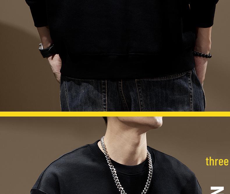 Sudadera de Otoño para Hombre con Estampado de Panda, Cuello Redondo, Corte Ajustado - Top de Marca de Moda