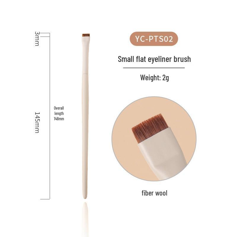 Pincel Angulado en Forma de Hoz para Delineador de Ojos y Cejas para Maquillaje Bajo los Ojos